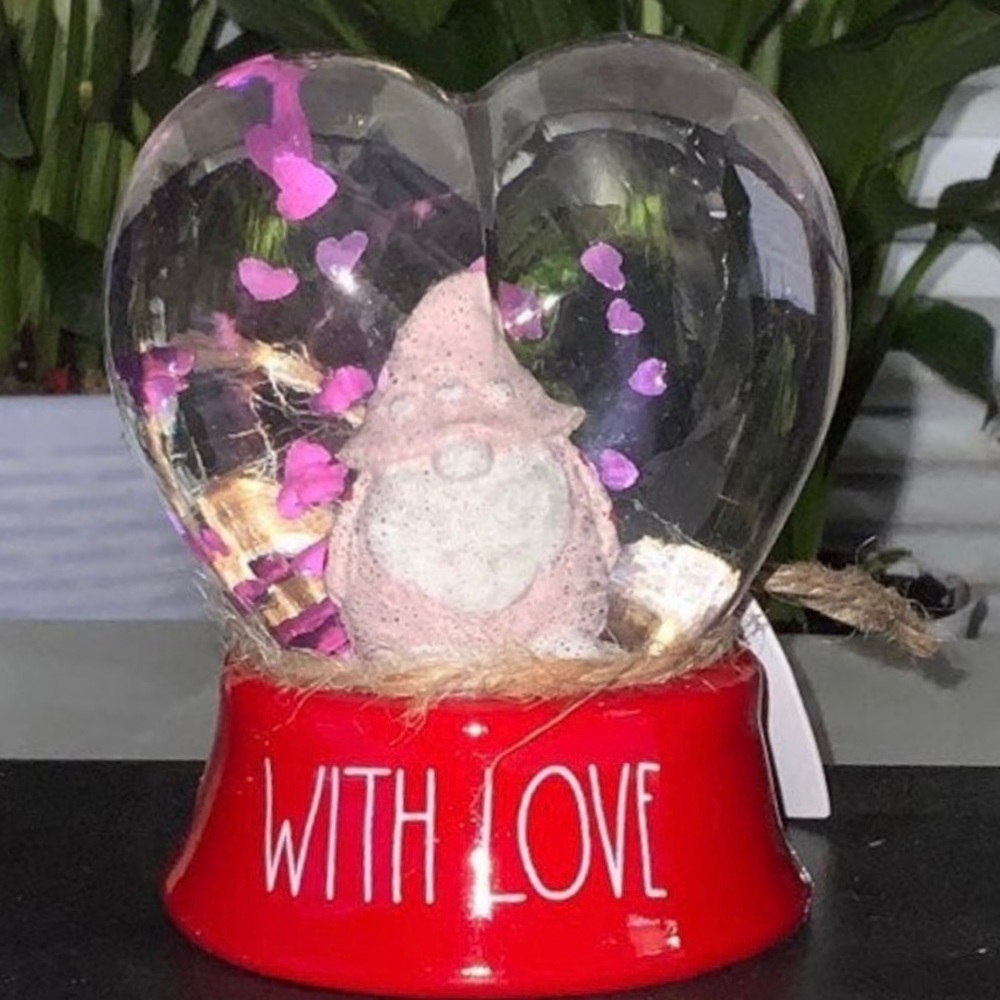 Rae Dunn WITH LOVE Snow Globe